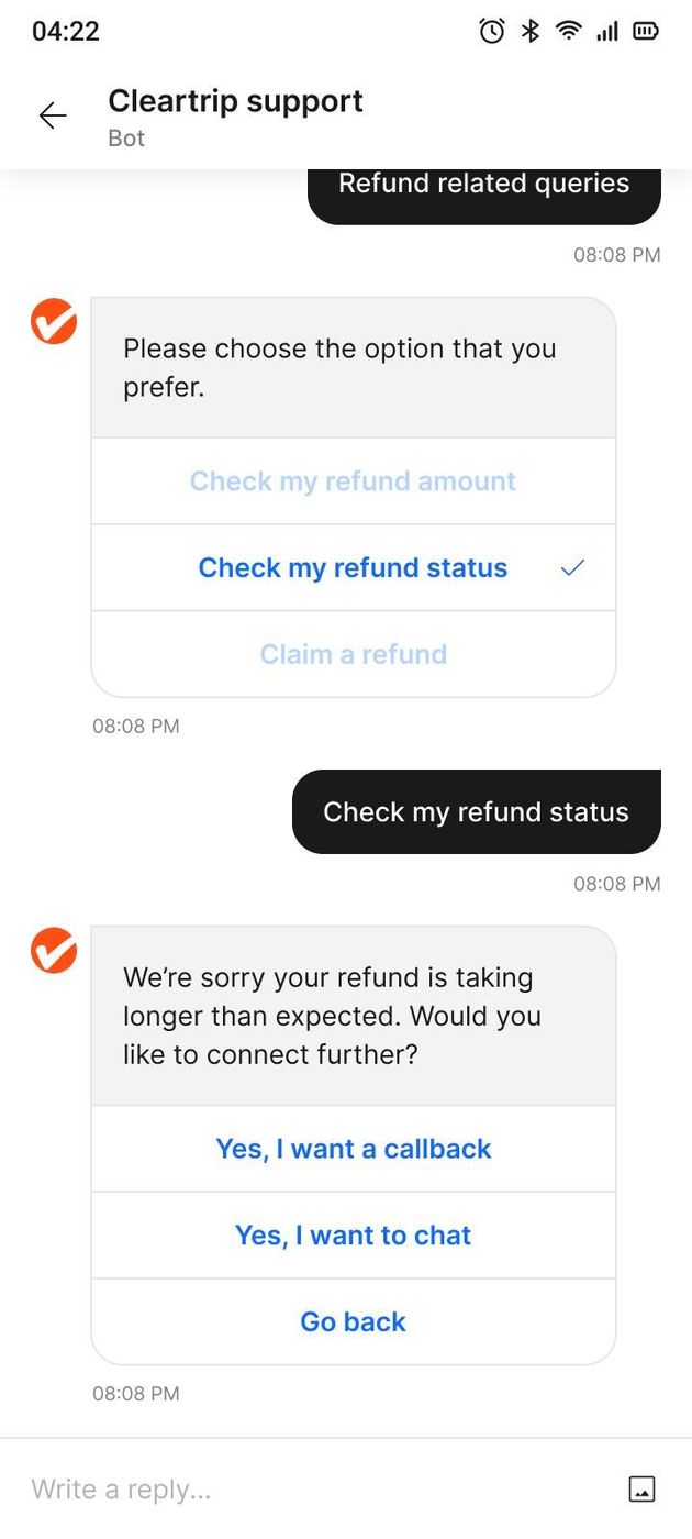 Refund-related queries